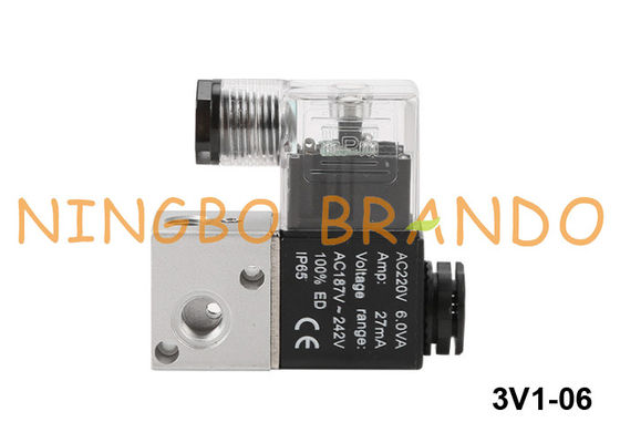 3V1-06 Zawór elektromagnetyczny powietrza typu Airtac 3-drożny 1/8 `` 12 V 24 V 110 V 220 V.