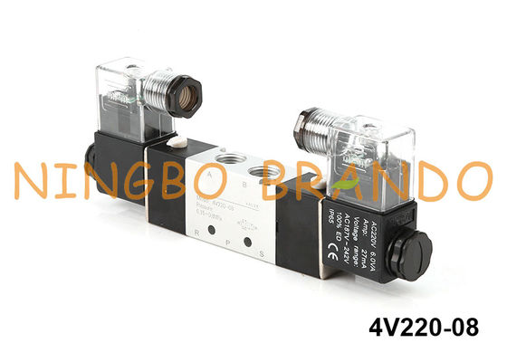 4V220-08 Pneumatyczny zawór elektromagnetyczny typu Airtac 5/2 4V220-08-B 24VDC