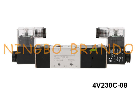 4V230C-08-DC24V Pneumatyczny zawór elektromagnetyczny typu Airtac 5/3 Way 24V DC