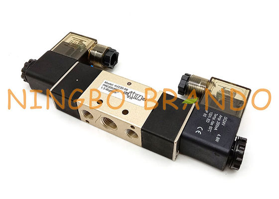 Airtac typu 4V220-08 1/4 ''Pneumatyczny zawór elektromagnetyczny z podwójną cewką