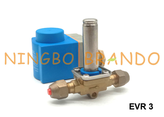 EVR 3 NC 032F8107 1/4 &#39;&#39; Danfoss typu elektromagnetyczny zawór chłodniczy 220VAC