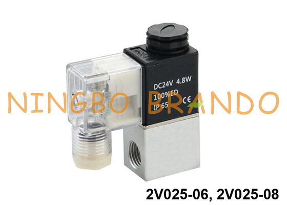 2V025-06 2V025-08 2-drożny elektromagnetyczny zawór powietrza typu Airtac 12VDC 24VDC