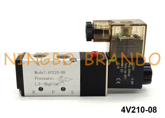 4V210-08 Airtac typ 5/2-drożny pneumatyczny zawór elektromagnetyczny DC24V AC220V