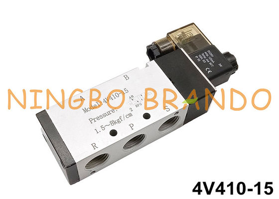 Wewnętrznie sterowany pneumatyczny zawór elektromagnetyczny elektromagnetyczny 1/2 '' 4V410-15